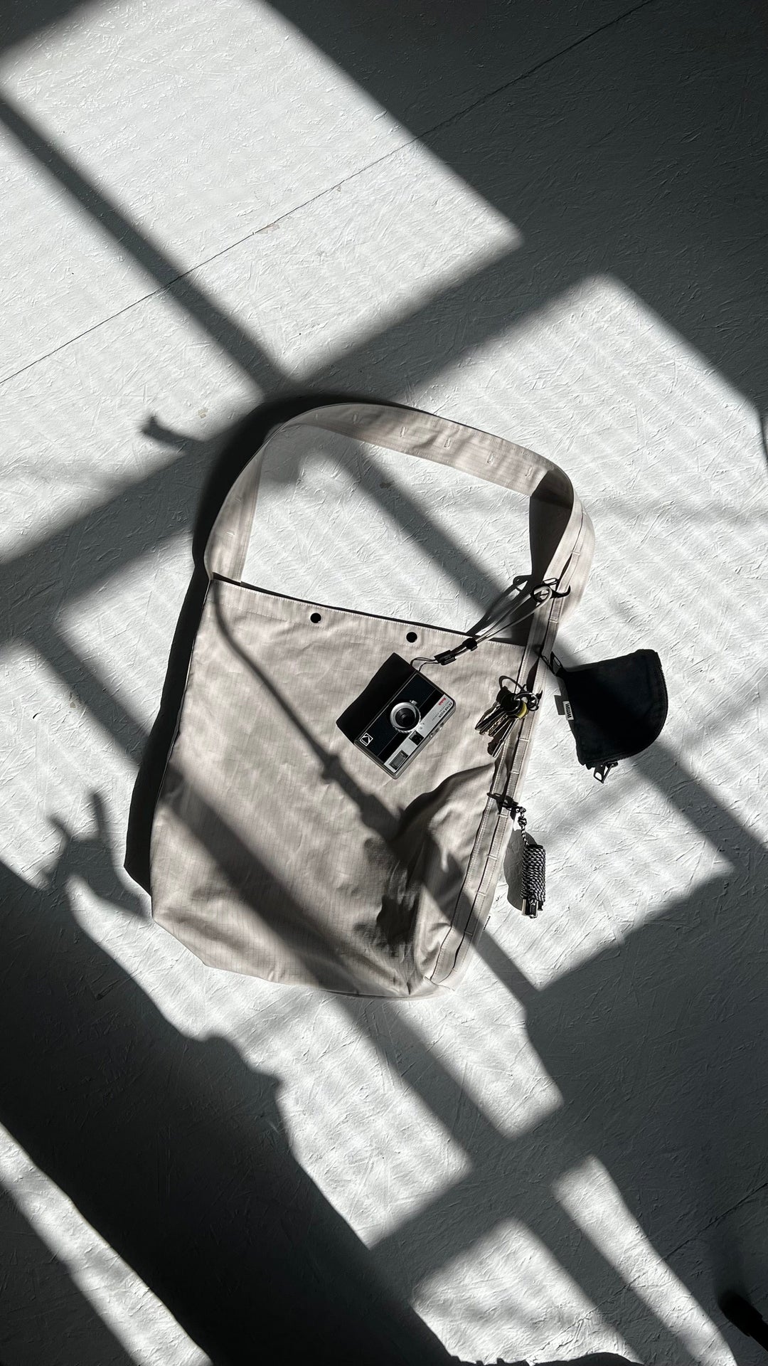 Ripstop Bar Tack Tote Bag - Stone