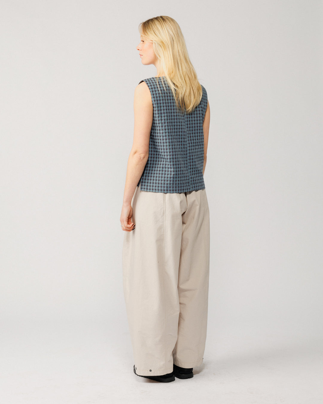 Aimee Top V2 - Navy Check