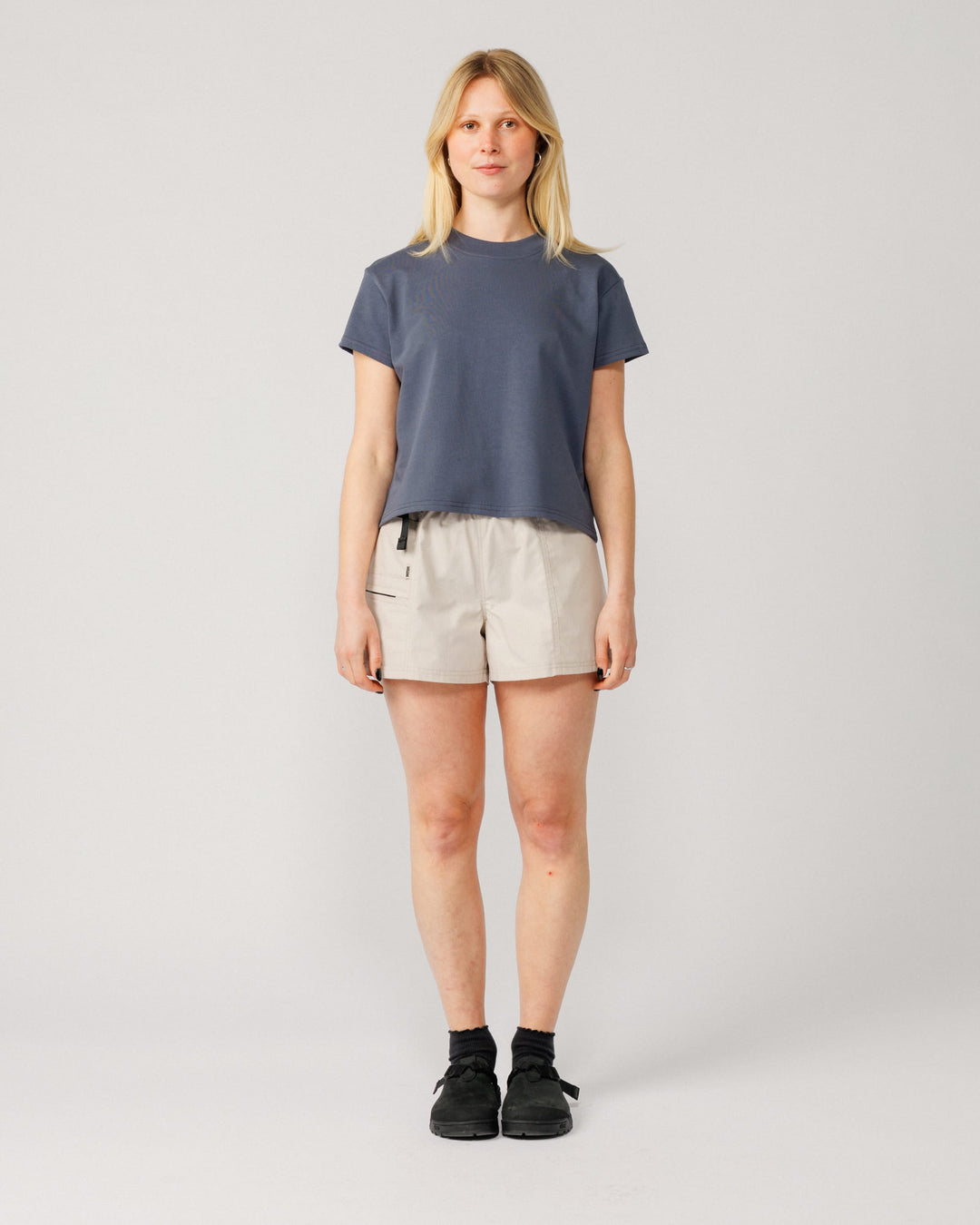 Ripstop Cropped Hiking Shorts - Stone