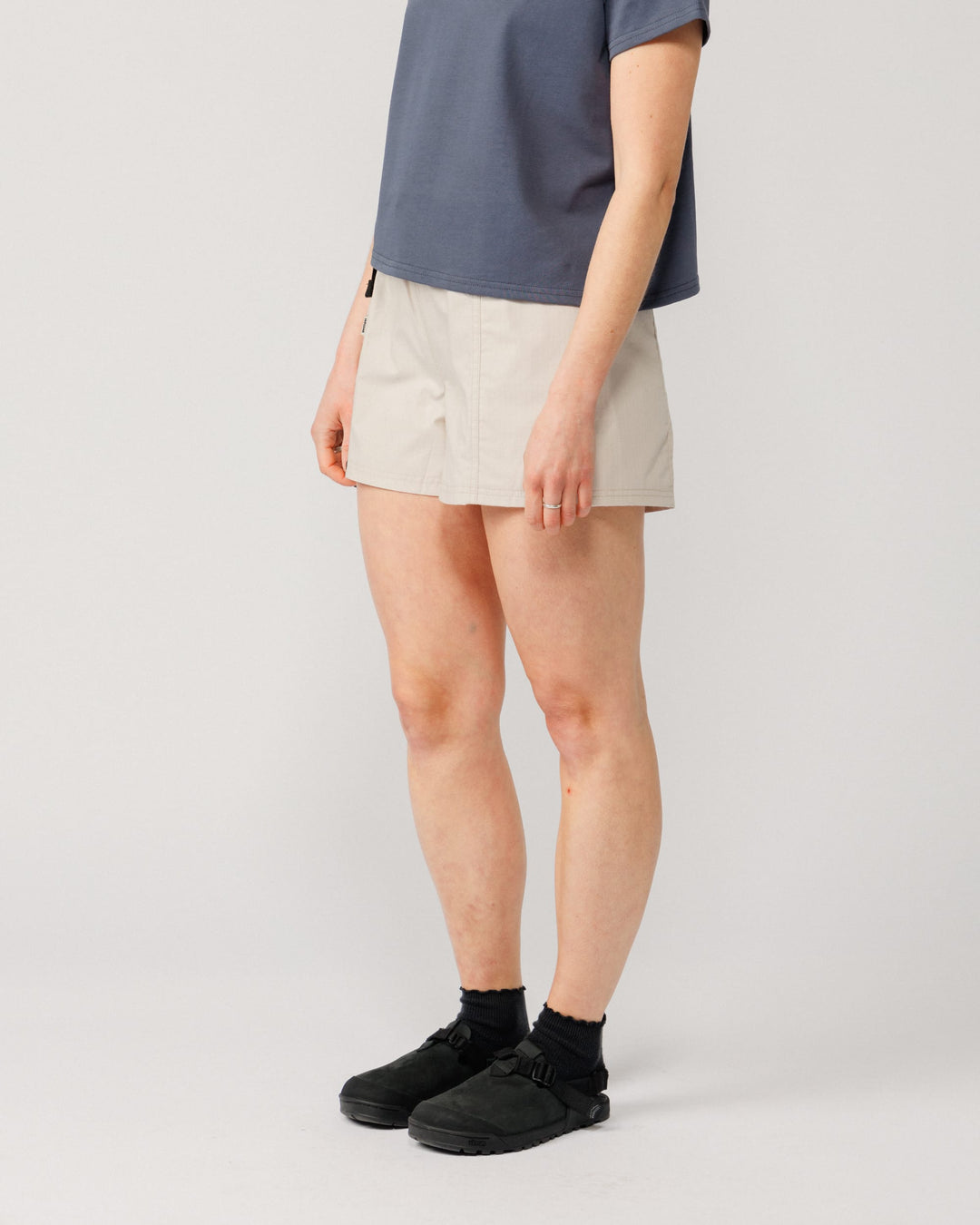 Ripstop Cropped Hiking Shorts - Stone