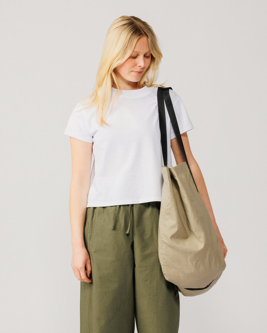 Oversized Packable Tote - Stone