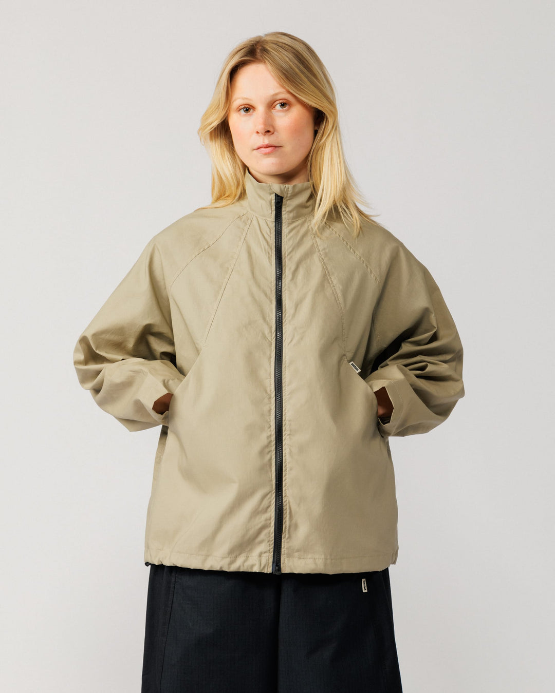 Phil Track Jacket - Stone