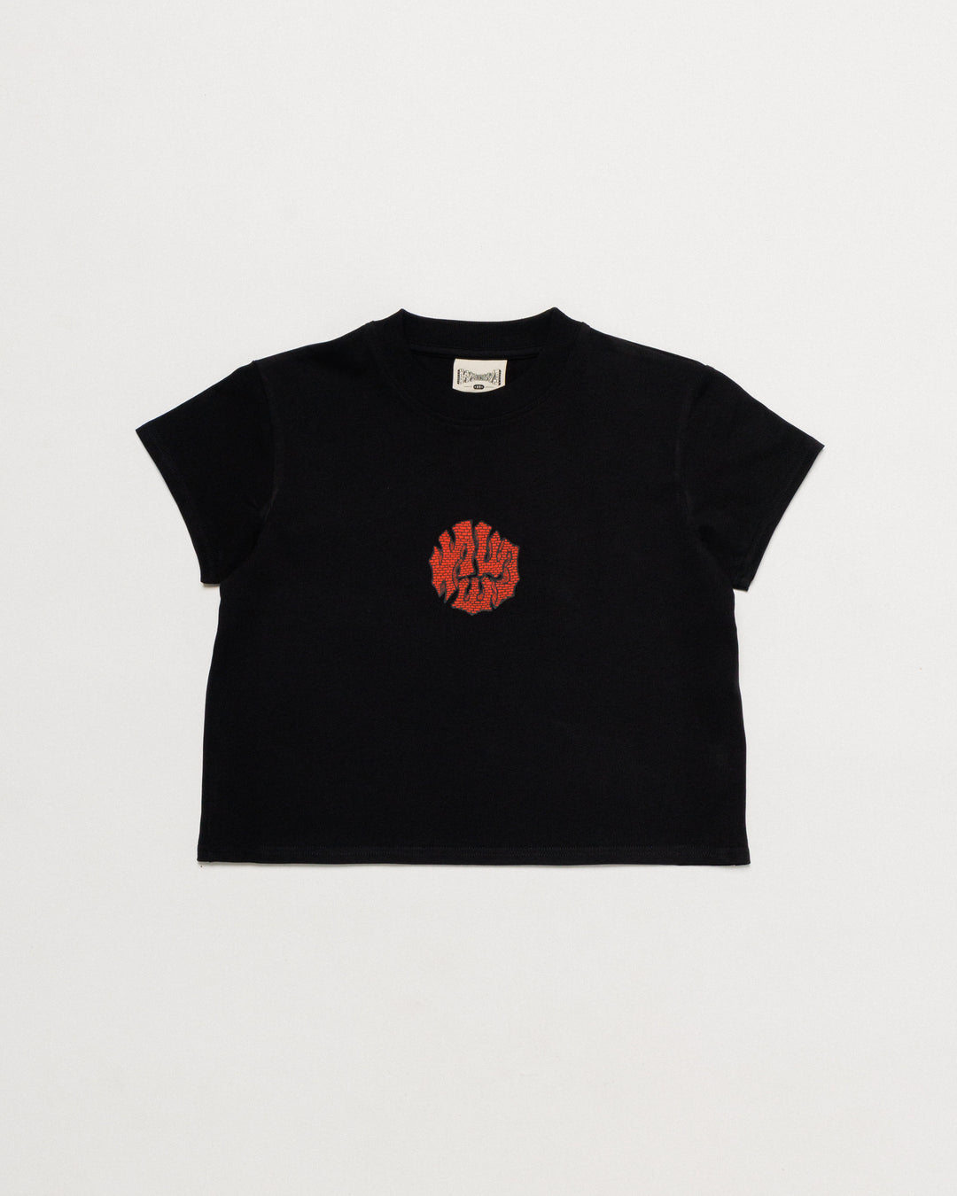 Grounded Logo Cropped T-Shirt - Black