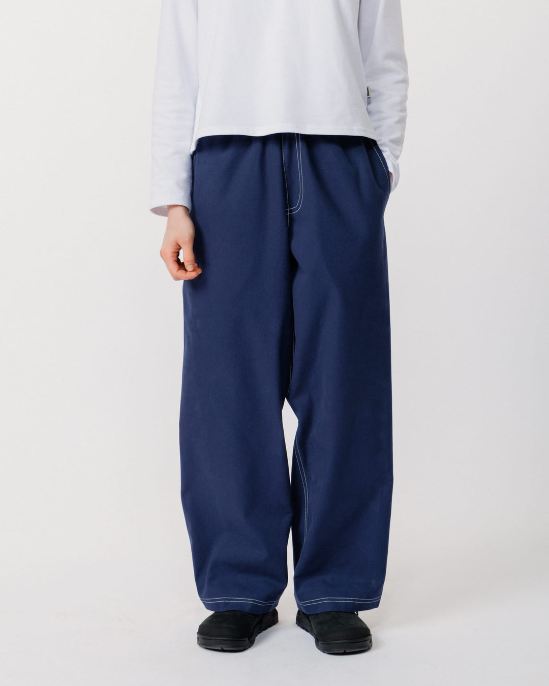 Zama Pant - Navy/White