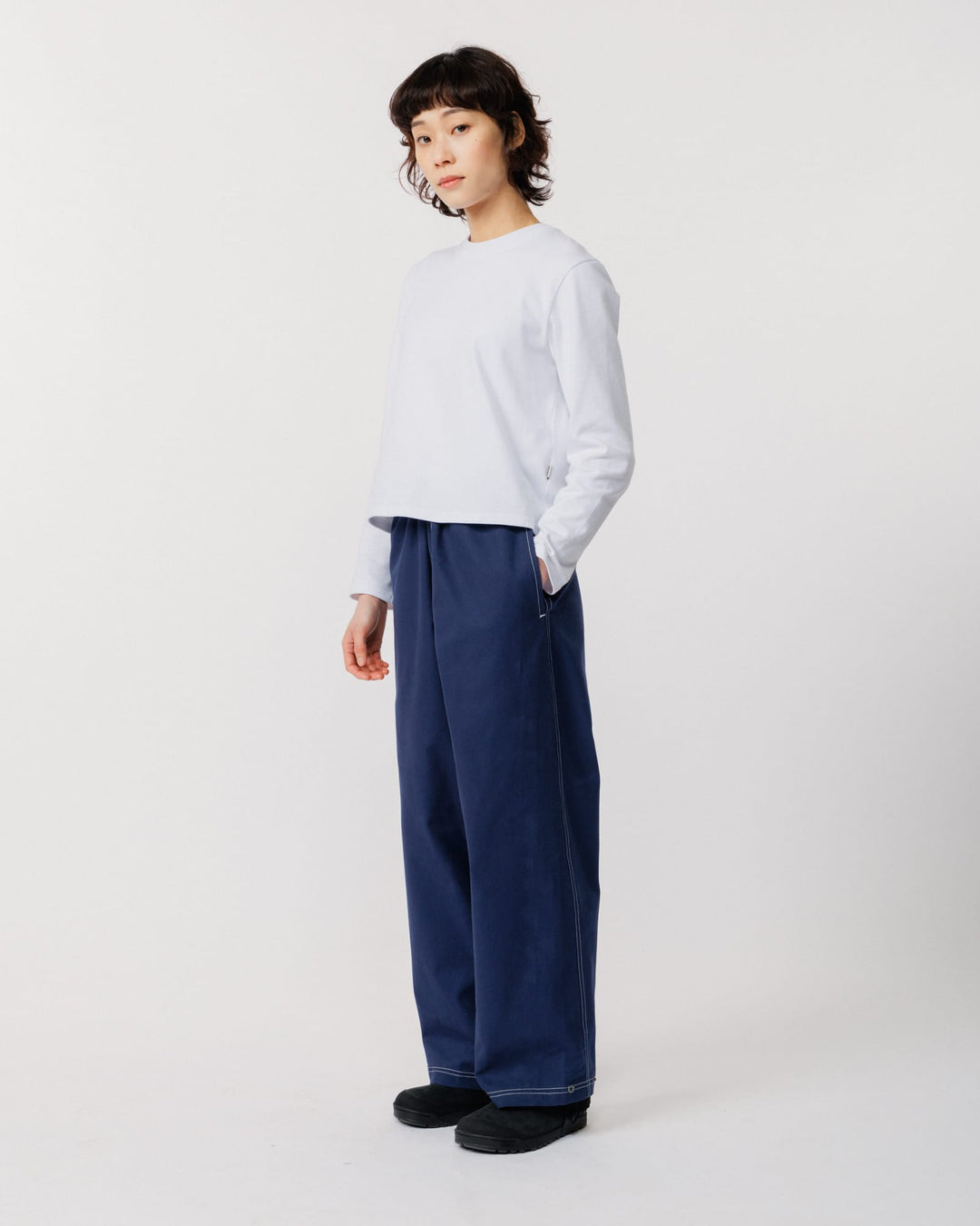 Zama Pant - Navy/White