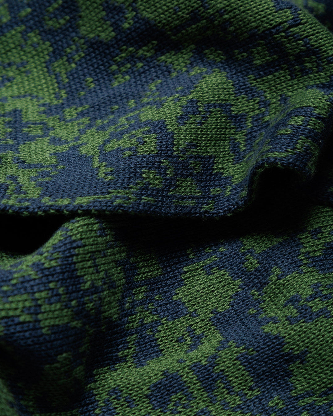 Barley Scarf - Dark Green & Navy