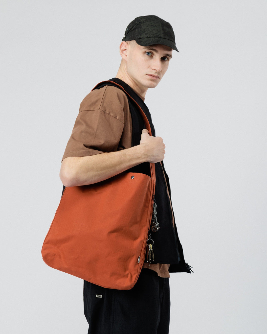 Water Resistant Bar Tack Tote - Biscuit