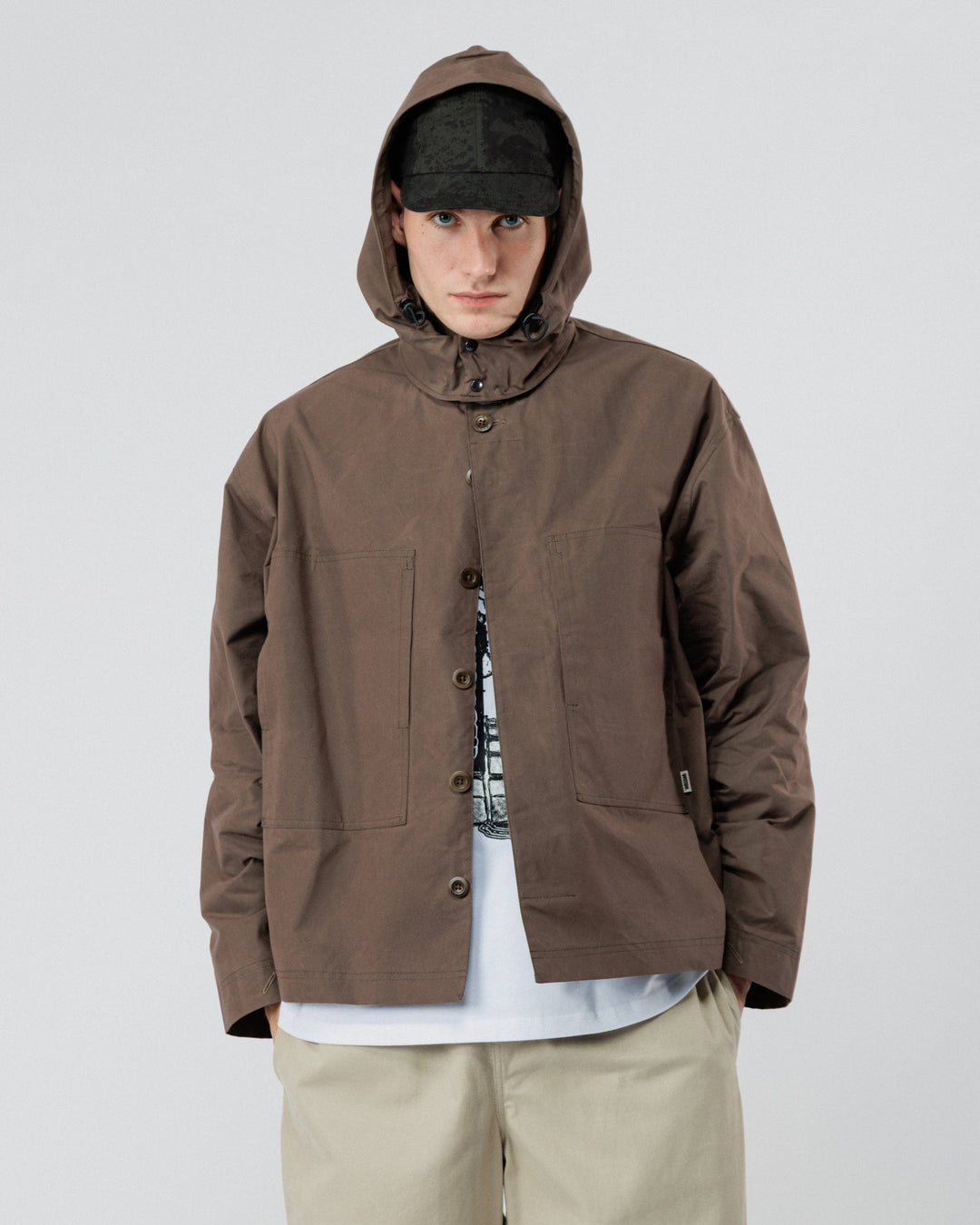 Detachable Hood - Bracken Brown