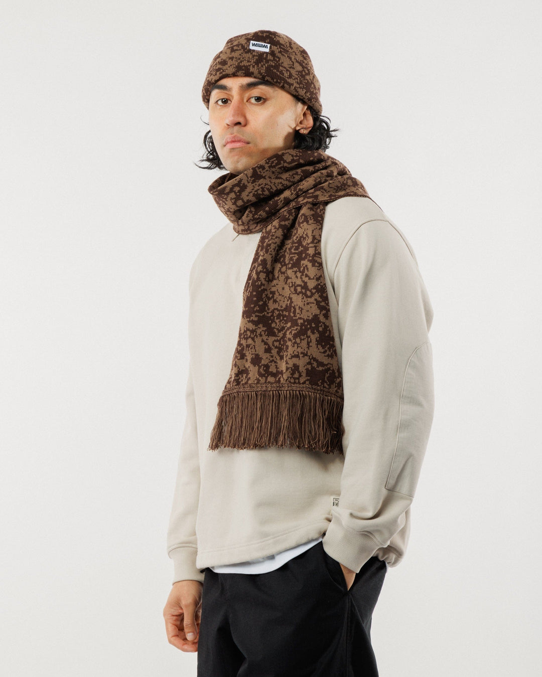 Barley Scarf - Brown & Bronze
