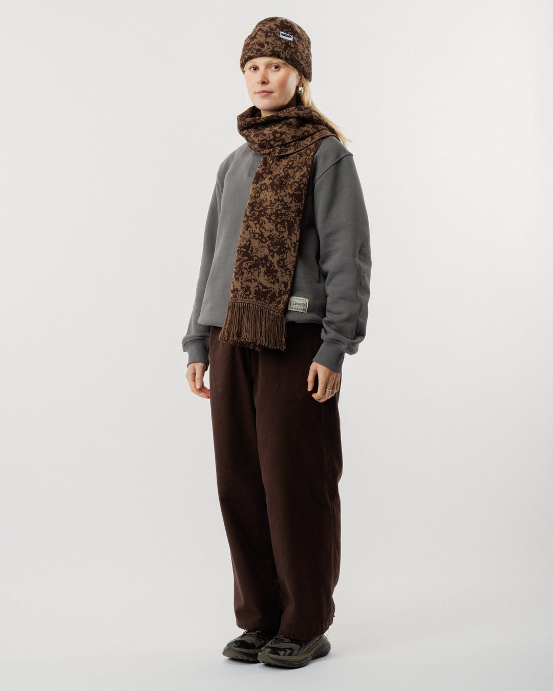 Barley Scarf - Brown & Bronze