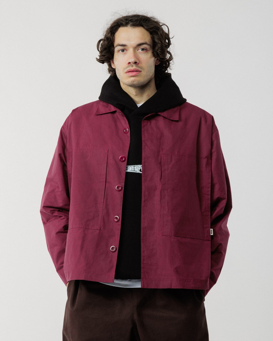 Nell Overshirt - Burgundy