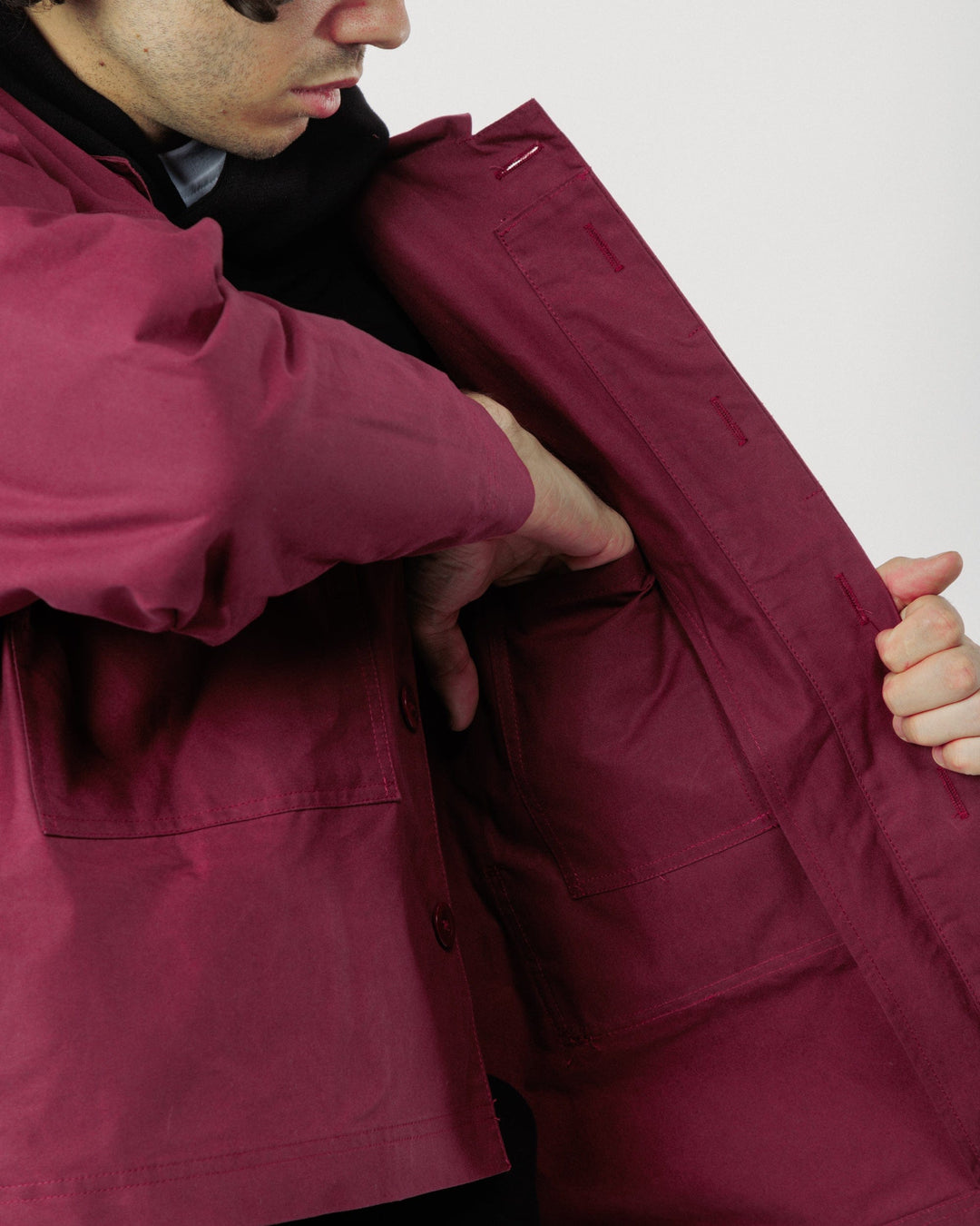 Nell Overshirt - Burgundy