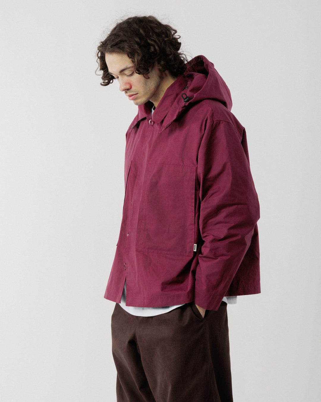 Detachable Hood - Burgundy