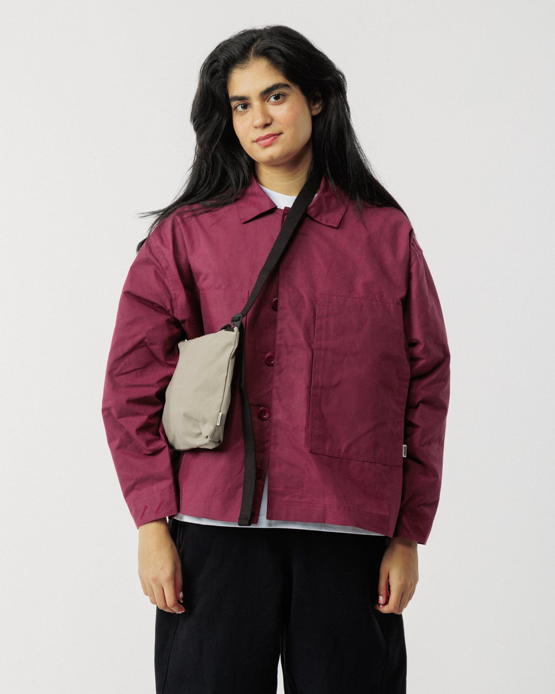 Nell Overshirt - Burgundy