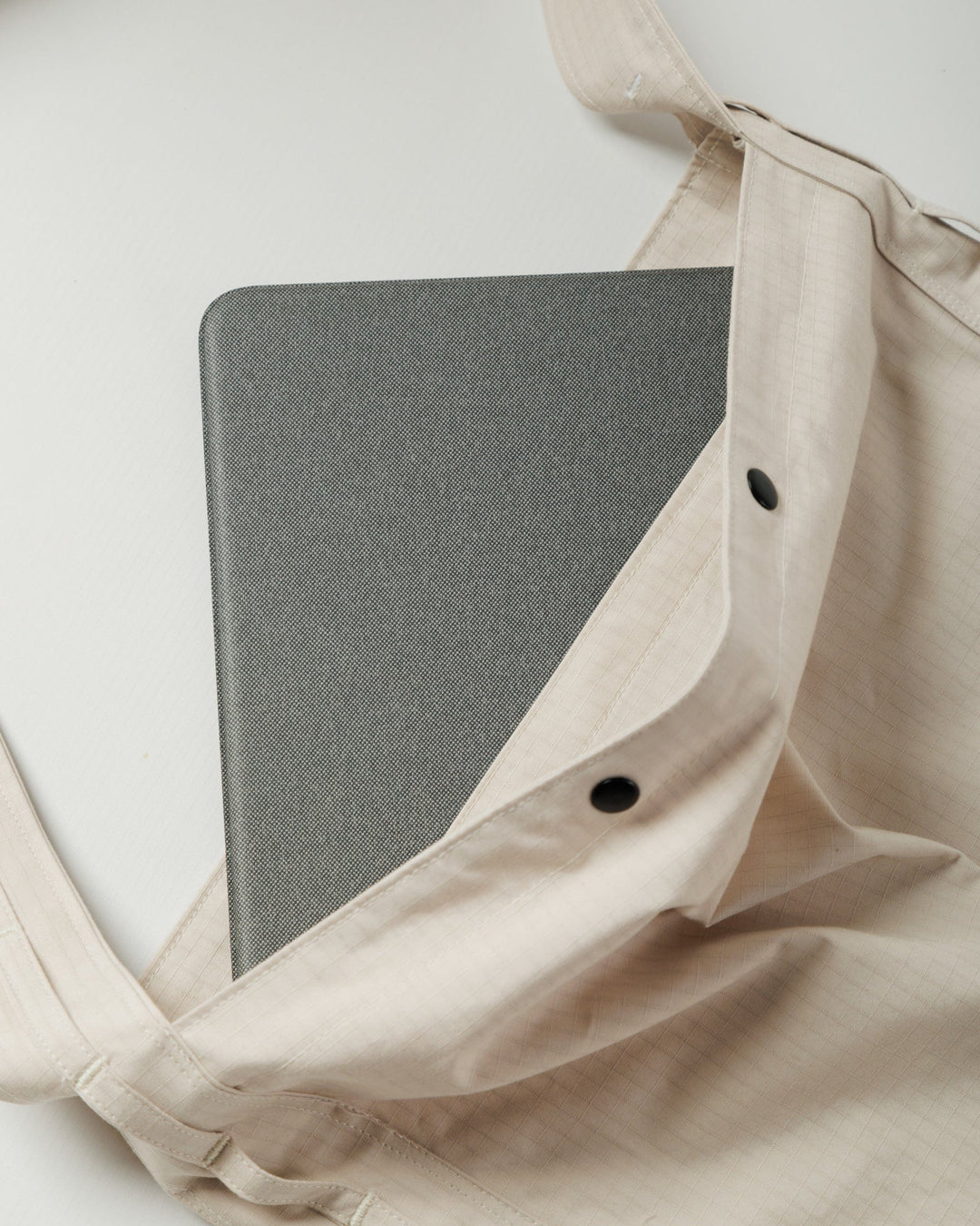 Ripstop Bar Tack Tote Bag - Stone