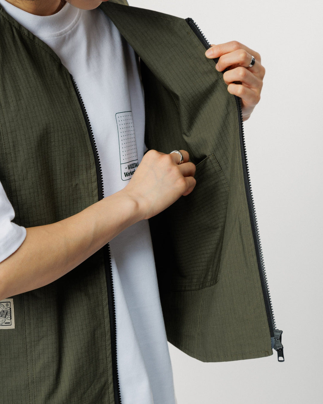 Ripstop Studio Vest - Khaki
