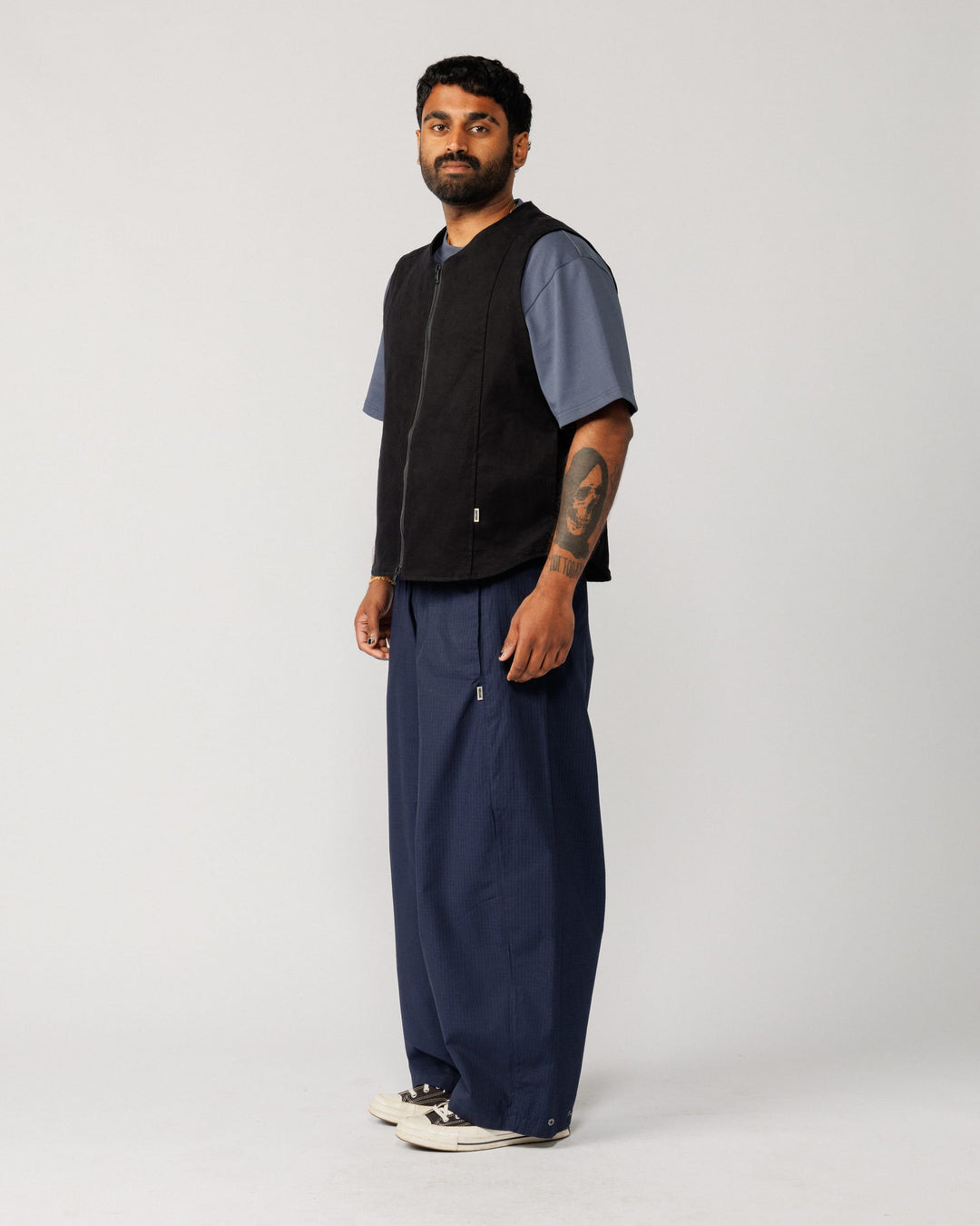 Multi-Pocket Mill Vest - Black