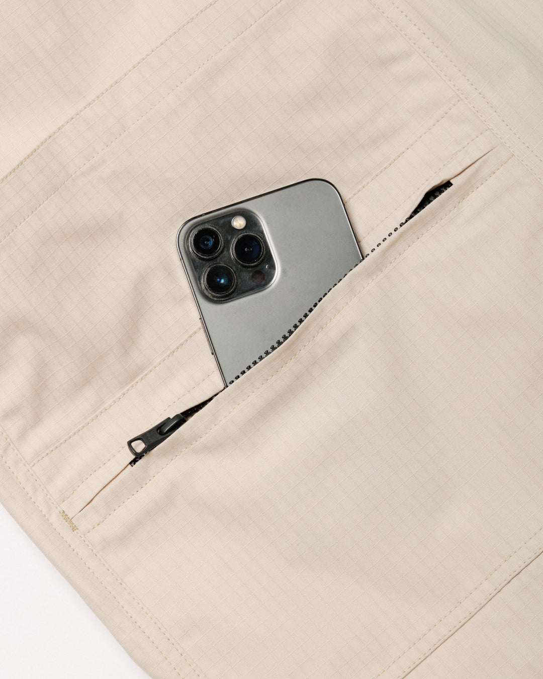 Ripstop Cropped Hiking Shorts - Stone