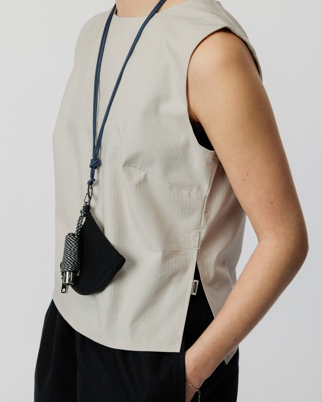 Aimee Ripstop Top - Stone